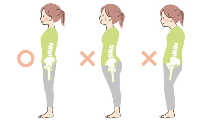 正しい姿勢の維持