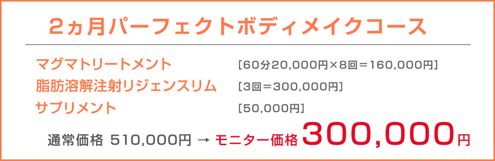 2ヵ月パーフェクトボディメイクコース